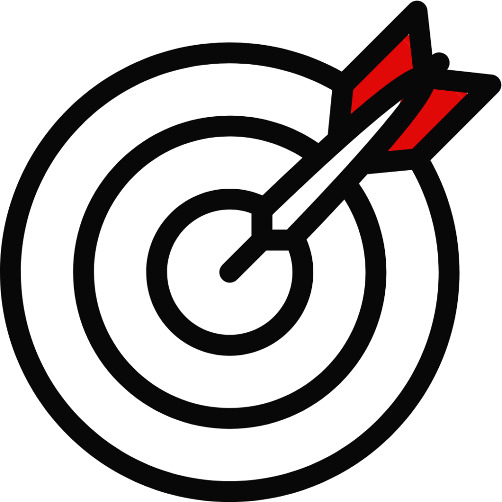 Bullseye to represent mission symbol