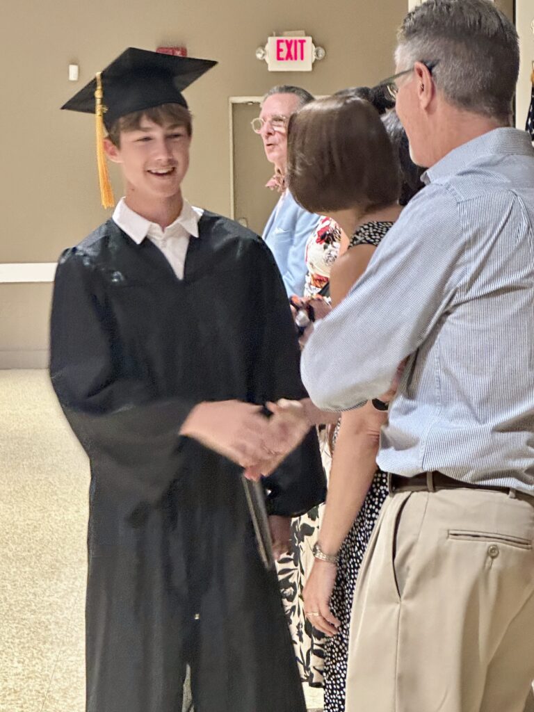 Student on Graduation day at Tampa Day School