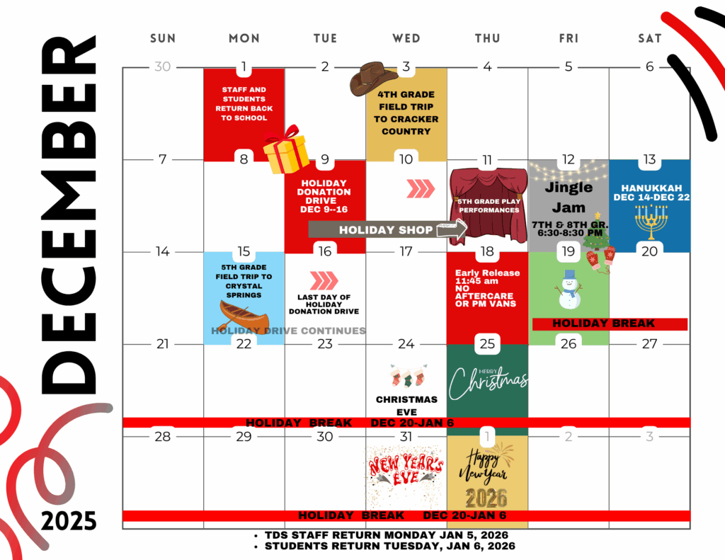 Dec 2025 Visual Calendar