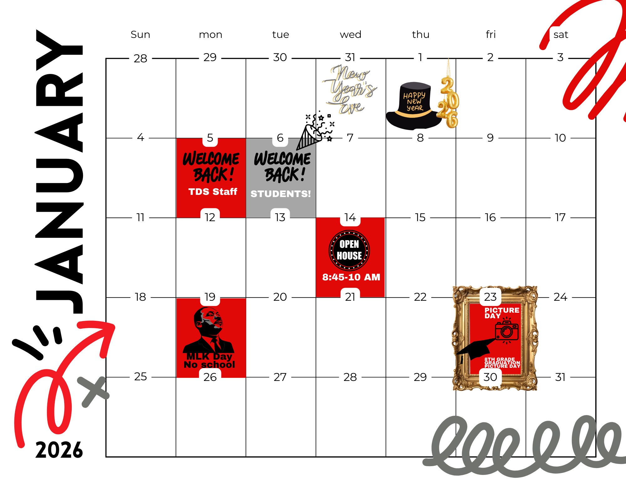 January 2026 Calendar