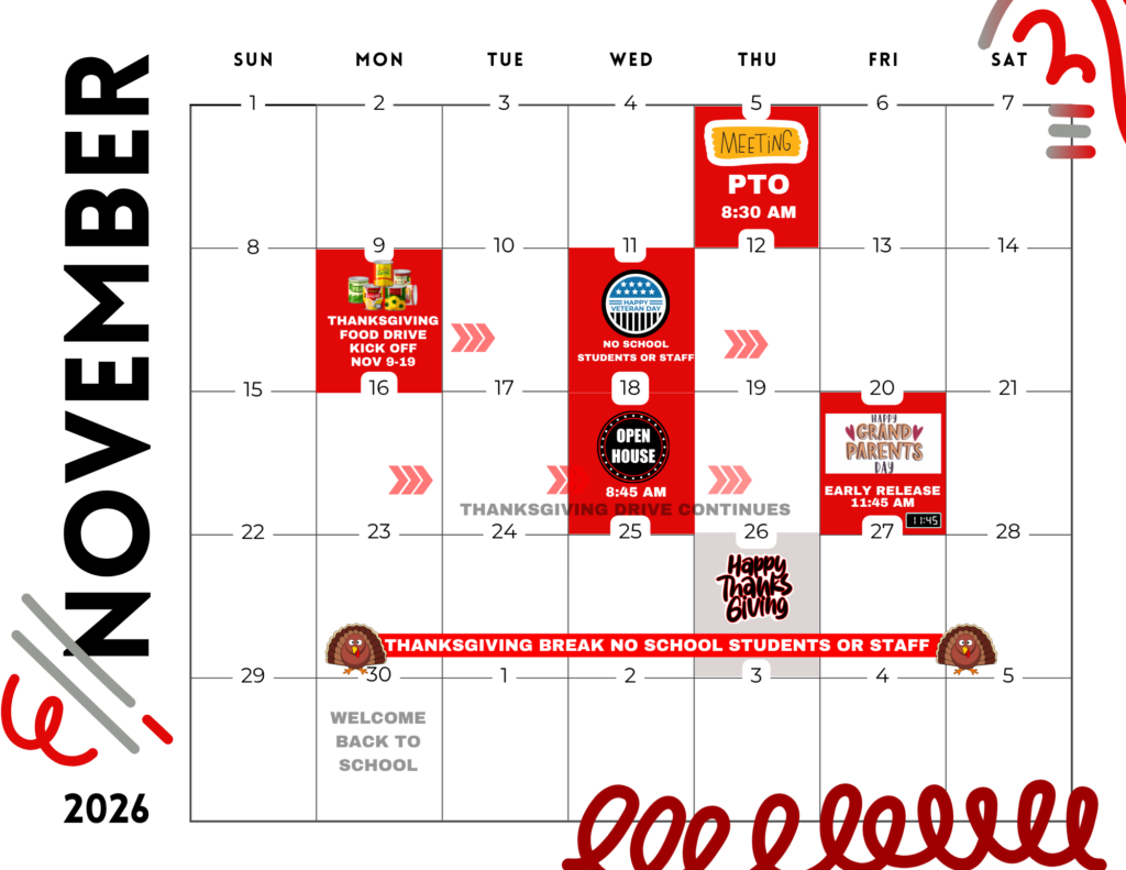 Nov School Calendar 2026